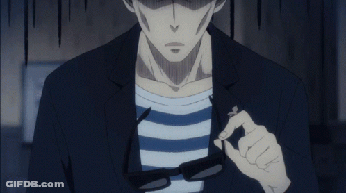 A Man Wearing A Hat And A Striped Shirt Is Holding A Pocket Watch GIF