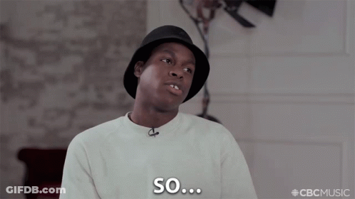 A Man Wearing A Hat And A Sweater Says " So " GIF