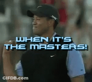 A Man Wearing A Hat And A Vest Says When It 'S The Masters ! GIF