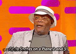 A Man Wearing A Hat And Glasses Says I 'D Do Snakes On A Plane 2 And 3 GIF