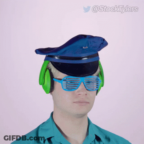 A Man Wearing A Hat And Headphones Says Dyor GIF