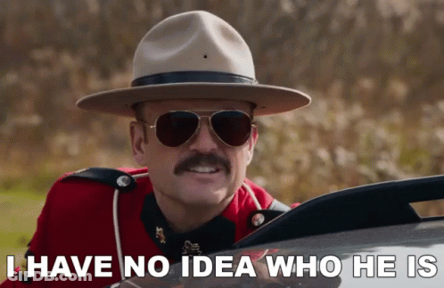 A Man Wearing A Hat And Sunglasses Says I Have No Idea Who He Is GIF