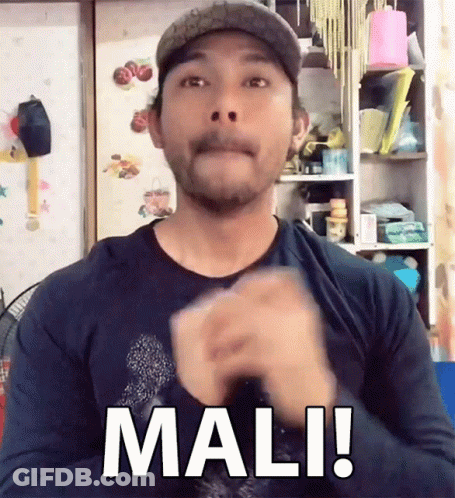 Man Making Funny Face Says Mali GIF