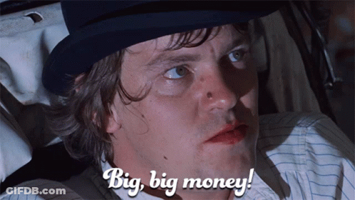 A Man Wearing A Hat Says Big Big Money GIF