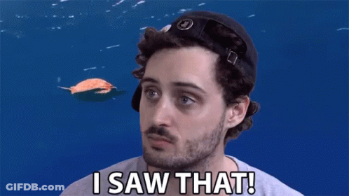 A Man Wearing A Hat Says I Saw That GIF