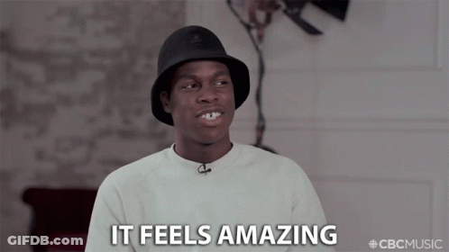 A Man Wearing A Hat Says It Feels Amazing In A Video From Cbc Music GIF