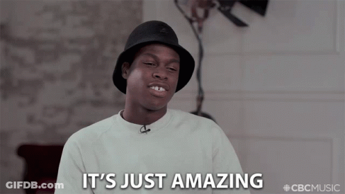 A Man Wearing A Hat Says It 'S Just Amazing On A Screen GIF