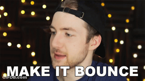 A Man Wearing A Hat Says " Make It Bounce " GIF