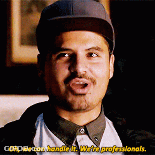 Man In Hat Says We Are Professionals GIF