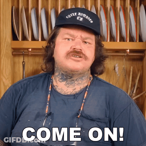 A Man Wearing A Hat That Says ' Cycle Zombies Cz ' On It GIF