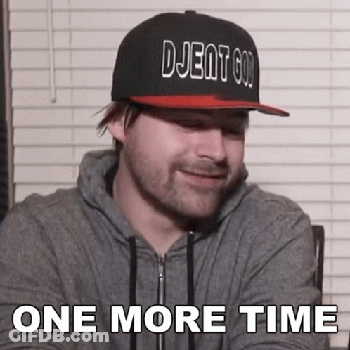 A Man Wearing A Hat That Says Djent God On It GIF