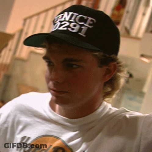 A Man Wearing A Hat That Says Nice 1291 GIF
