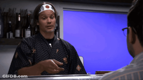 A Man Wearing A Headband That Says ' A ' On It GIF