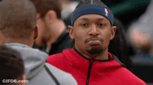 A Man Wearing A Headband With The Nba Logo GIF