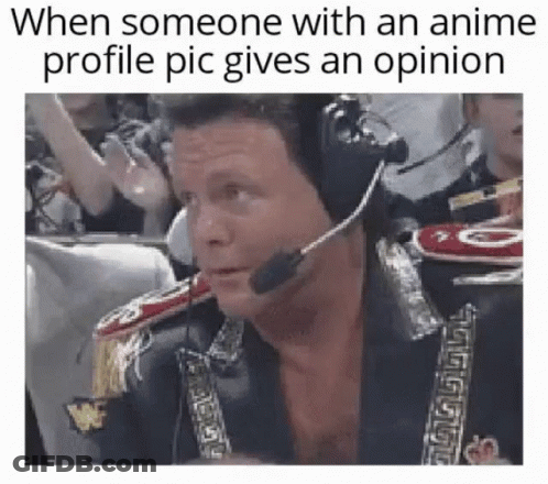A Man Wearing A Headset Is Sitting In Front Of A Crowd And Giving An Opinion . GIF
