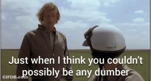 A Man Wearing A Helmet Is Talking To Another Man In A Field With The Words Just When GIF