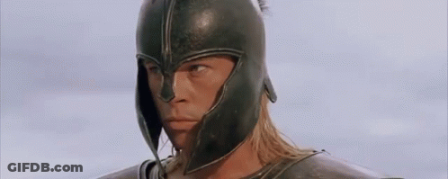 A Man Wearing A Helmet Says Is There No One Else . GIF