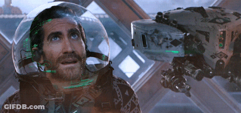 A Man Wearing A Helmet That Says ' A ' On It GIF