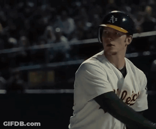 A Man Wearing A Helmet With The Letter A On It GIF