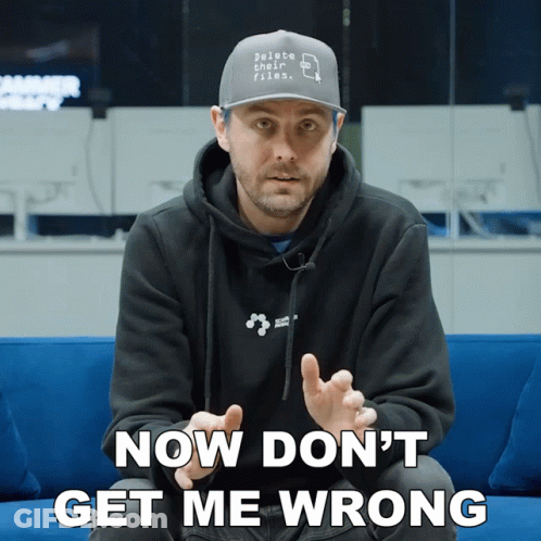 A Man Wearing A Hoodie And A Hat Says Now Do N't Get Me Wrong GIF