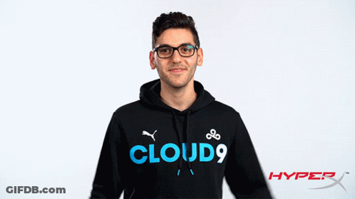 A Man Wearing A Hoodie That Says Cloud9 GIF