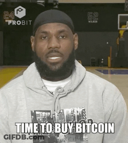 Hoodie Man Saying Time To Buy Bitcoin GIF