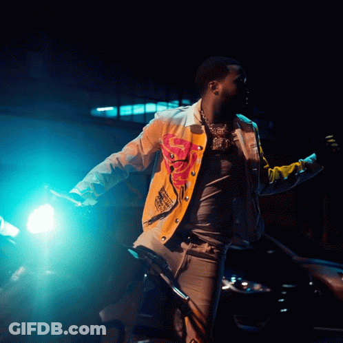 A Man Wearing A Jacket That Says ' I Love You ' On The Front GIF