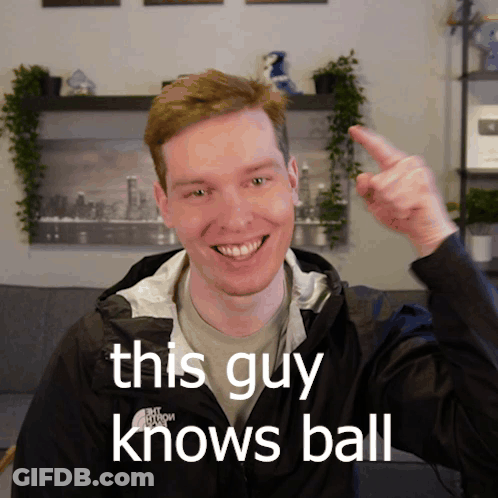 A Man Wearing A Jacket That Says The North Face Is Smiling And Giving A Thumbs Up GIF