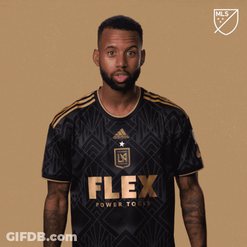 A Man Wearing A Jersey That Says Flex Let 'S Go On It GIF