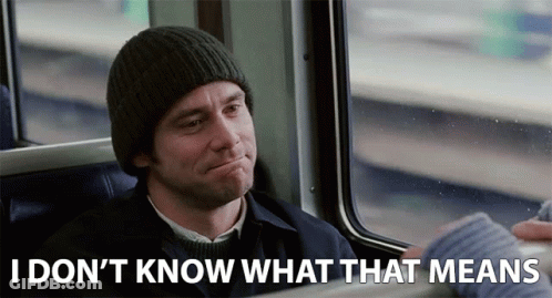 A Man Wearing A Knitted Hat Says I Don 'T Know What That Means GIF