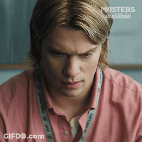 A Man Wearing A Lanyard That Says That 'S Good On It GIF