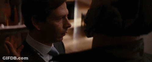 A Man Wearing A Mask Is Asking Another Man If He Feels In Charge GIF