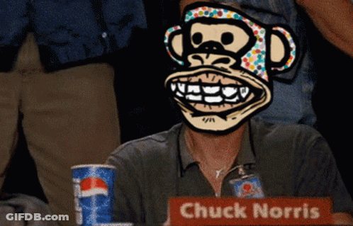 A Man Wearing A Monkey Mask Sits At A Table With A Pepsi Can GIF