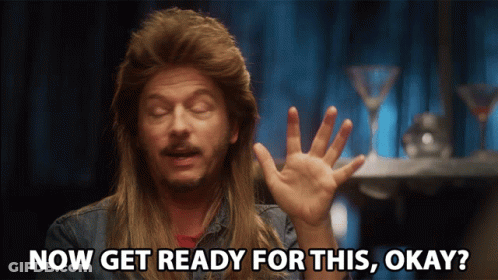 A Man Wearing A Mullet Says Now Get Ready For This Okay GIF