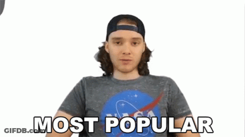 A Man Wearing A Nasa Shirt And A Baseball Cap Is Making A Funny Face . GIF