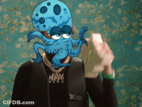 A Man Wearing A Necklace That Says Murda On It GIF