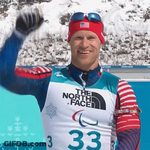 A Man Wearing A North Face Shirt With The Number 33 On The Front GIF