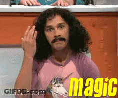A Man Wearing A Pink Shirt With A Unicorn On It Says Magic GIF