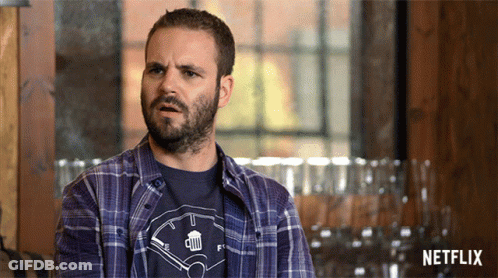Man In Plaid And Netflix Shirt GIF