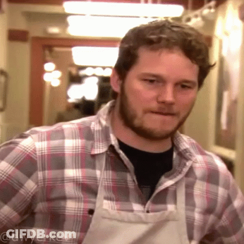 A Man Wearing A Plaid Shirt And An Apron Has The Username @Dwyerkey On The Bottom Right GIF