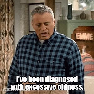 A Man Wearing A Plaid Shirt Says I 'Ve Been Diagnosed With Excessive Oldness GIF