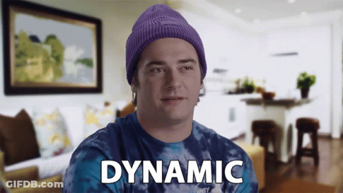 A Man Wearing A Purple Beanie And A Blue Shirt Says Dynamic GIF
