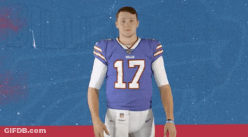 A Man Wearing A Purple Jersey With The Number 17 GIF