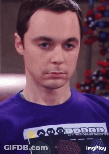 A Man Wearing A Purple Shirt With Nanobubbles On It GIF