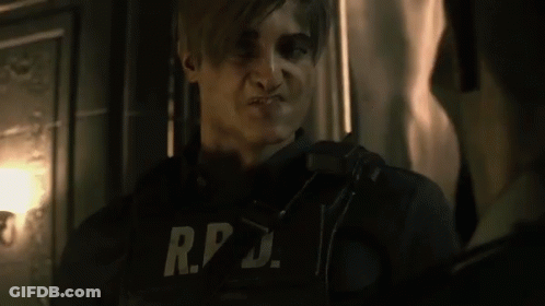 A Man Wearing A R.p.d. Uniform Makes A Funny Face GIF