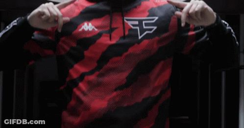 A Man Wearing A Red And Black Kappa Hoodie Points At Himself GIF