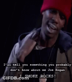 A Man Wearing A Red Beanie Is Smoking A Cigarette And Says I Smoke Rocks GIF