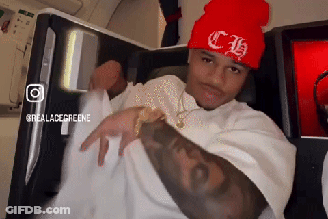 Man Wearing Red Beanie With CH GIF