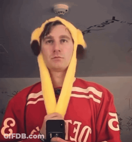 A Man Wearing A Red Jersey With The Number 3 GIF