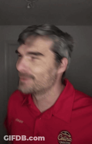 A Man Wearing A Red Shirt That Says Dammit I Have To On It GIF